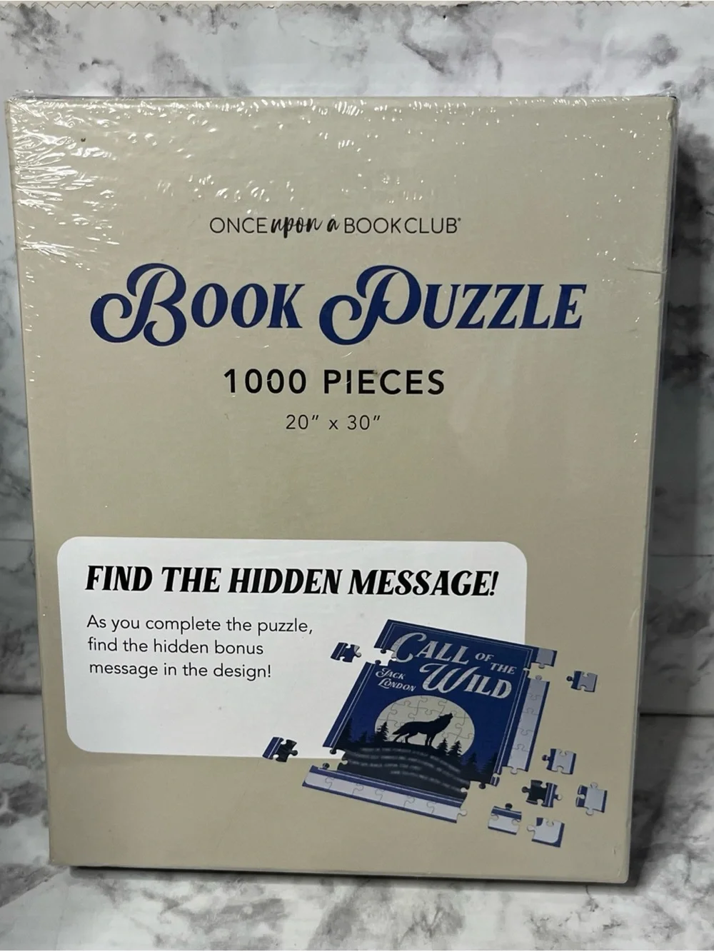 Once Upon A Book Club Jack london Call Of The Wild Puzzle 20x30 In. Sealed